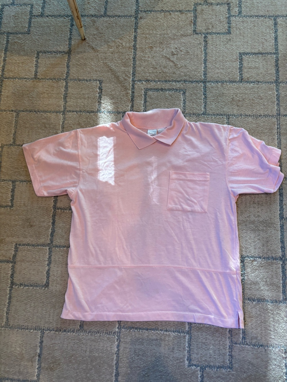 Vintage Nike Pink Tennis Polo-Style front pocket